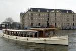 Salonboot Adeline bij het Scheepvaartmuseum in Amsterdam