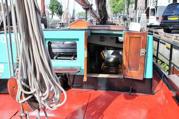 Klipper Antonius achterdek ingang