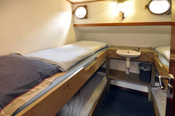Stapelbed in een hut van de Chateauroux