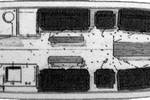 Plattegrond van salonboot Emma
