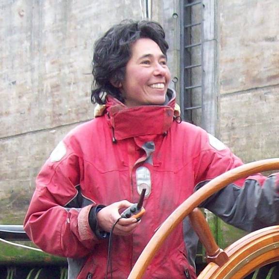 klipper Nieuwe Maen schipper Gaby Koomen