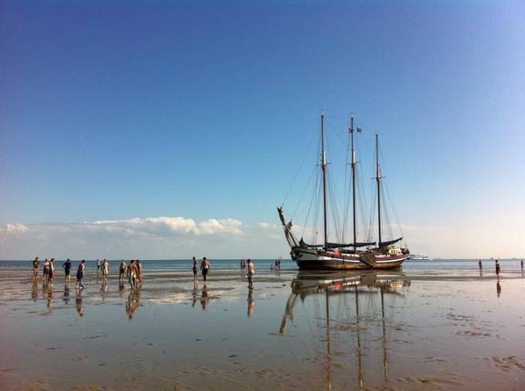 Klipper Nil Disperandum op de wadden