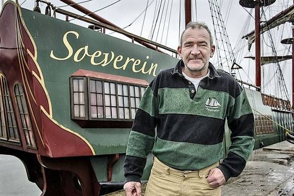 BootBootBoot spiegelretourschip Soeverein schipper Gerard Folkers