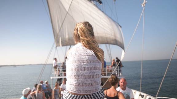 BootBootBoot bark Stedemaeght aan dek