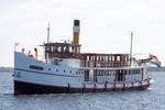 Stoomschip Succes vanaf de boeg gezien