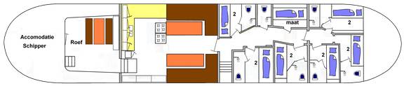 Plattegrond van De Vrouw Dina