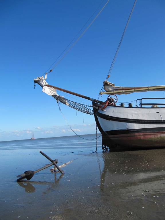 BootBootBoot tjalk Linquenda Waddenzee droogvallen